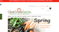 Desktop Screenshot of clearcreekseeds.com